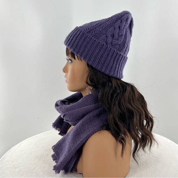 Fig Beanie and Scarf Set - Picture 2 of 8